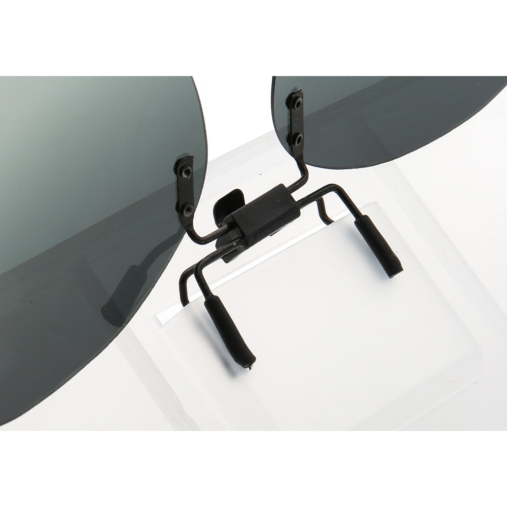 Clamps of round clip on sunglasses