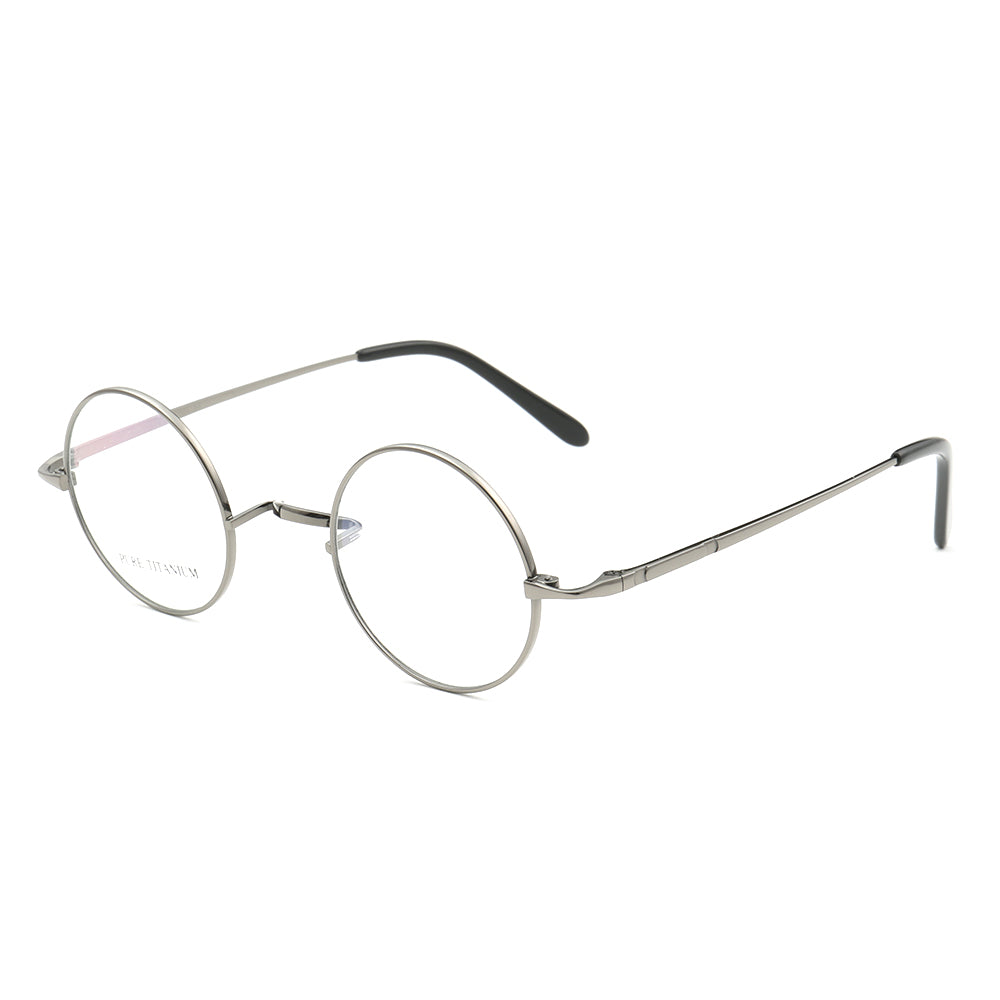 Vintage Lindberg style Lightweight Titanium Round Glasses - Prescription lenses - Mens Glasses outlet Retro