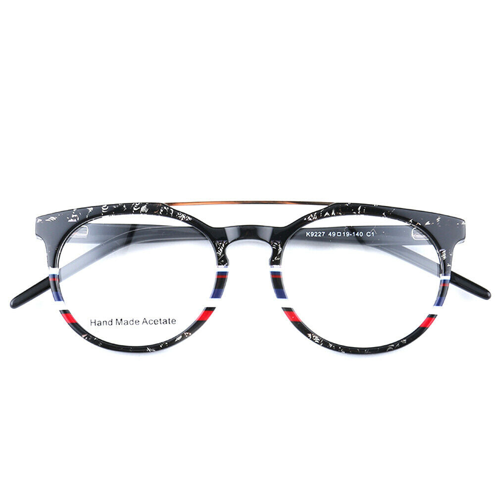 Flat top multicolored eyeglasses