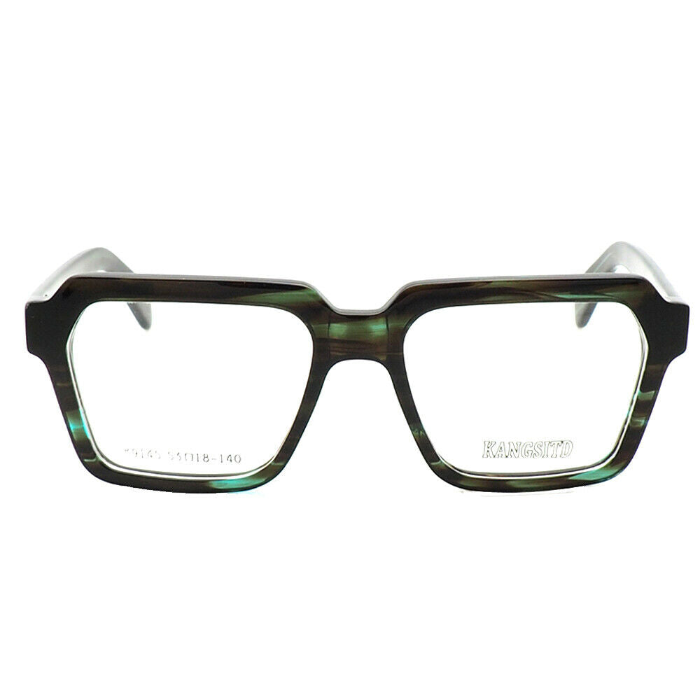 Mint colored retro square eyeglasses