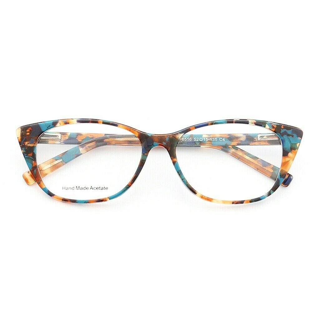 Multicolored cat eye eyeglasses